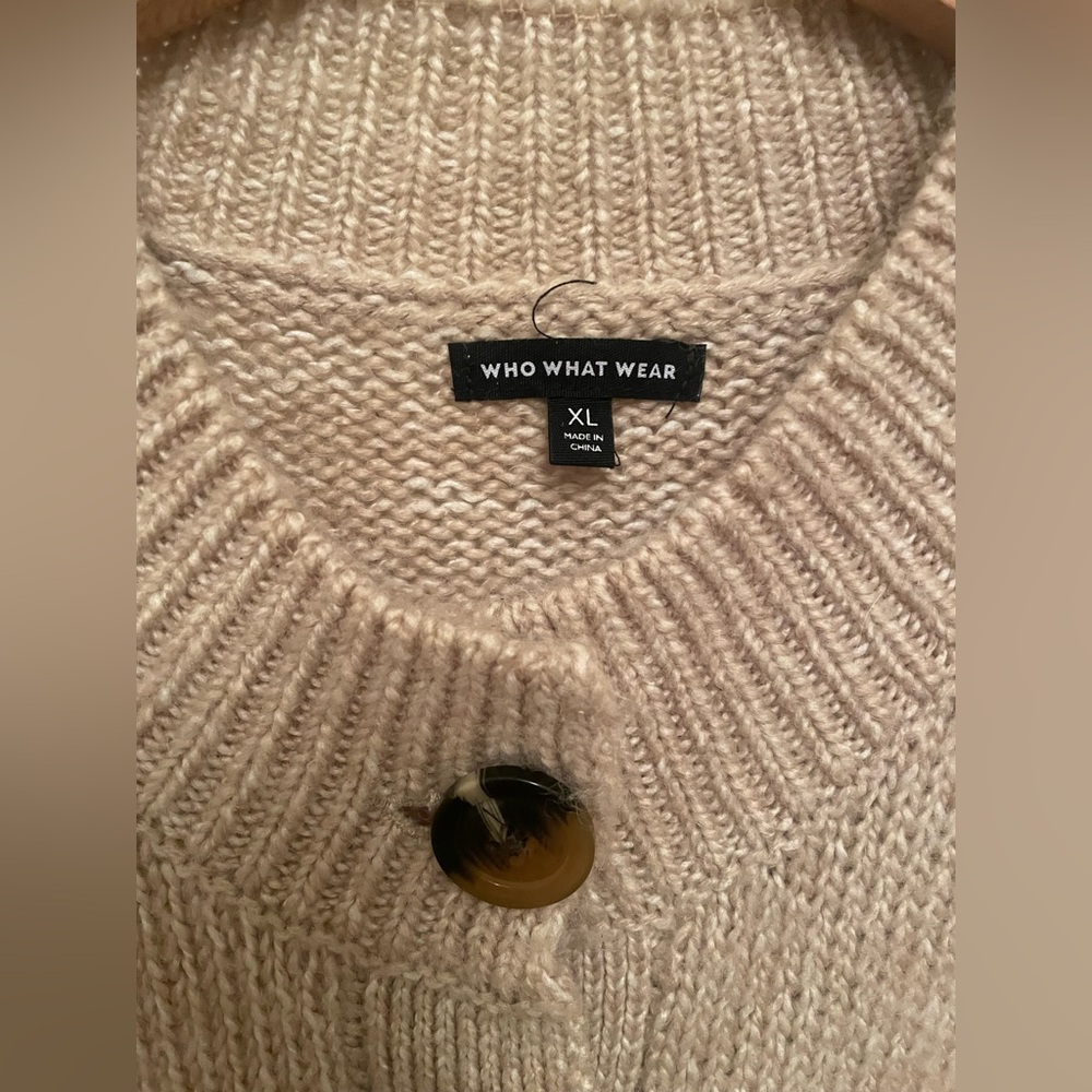 Who What Wear Lantern Sleeve Cardigan XL - Picture 4 of 4